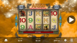 Ares Battle of Troy Online Slot Gameboard