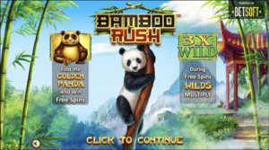 Bamboo Rush Slots Start Screen