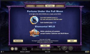 Wolf Moon Rising Slot Instant Win and Wild