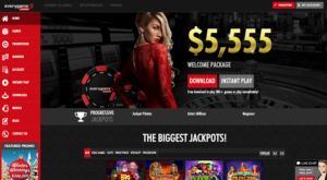 Everygame Casino Red Home Page