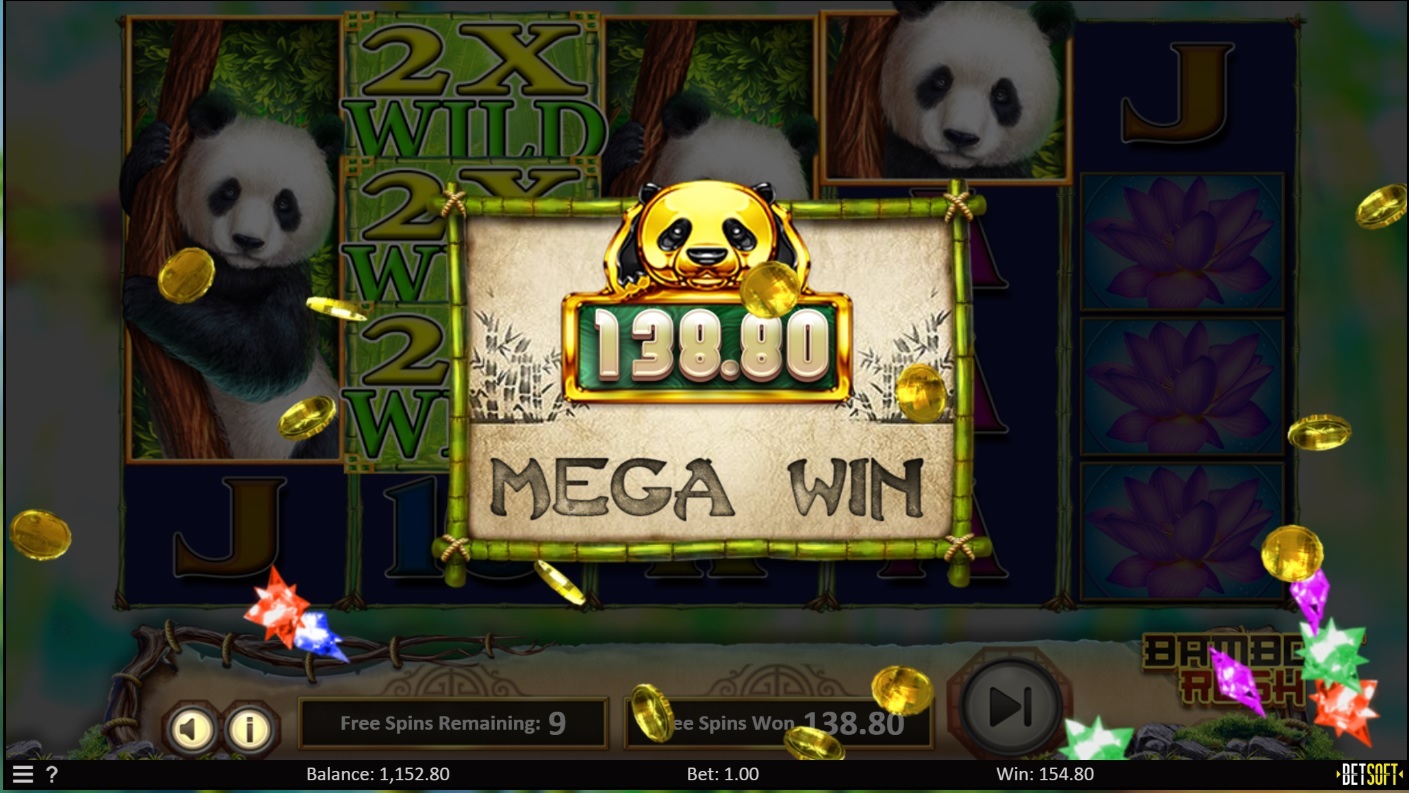 Bamboo Rush Online Slot Game Mega Win