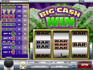 Big Cash Win Online Slot Bar Win