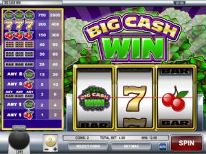 Big Cash Win Online Slot Seven Win