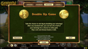 Gemmed! Slot Double Up Game Description