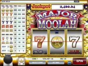 Major Moolah Online Slot Game Win
