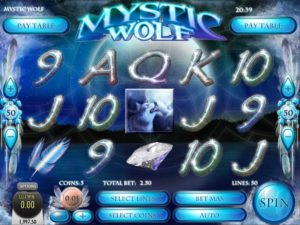 Mystic Wolf Online Slot Game Board