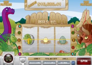 One Million Reels BC Slot Game Wild T-Rex