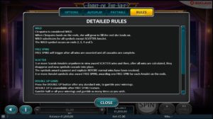 Spirit of the Nile Online Slot Rules