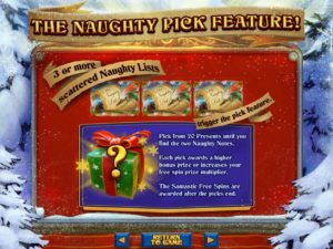 The Naughty List Online Slot Pick Feature