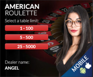 BetOnline Live Casino Red American Roulette