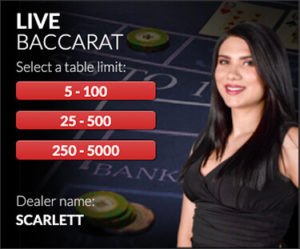 BetOnline Live Casino Red Baccarat