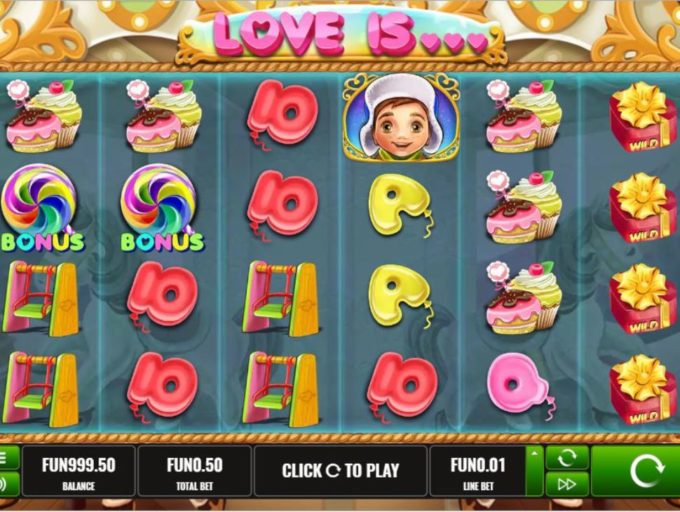 Love Is Online Slot Game Board