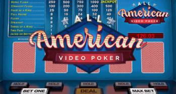 MyBookie Video All American Poker Game