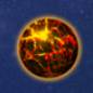 Pulsar Online Slot Game Fiery Planet Symbol