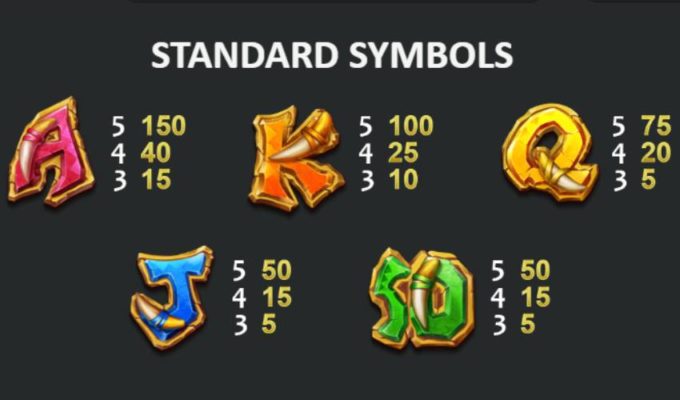 Slot machine standard symbols