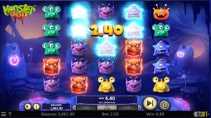 Monster Pop Online Slot Gameplay Win