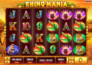 Real Money Online Slot Game Rhino Mania Gameplay