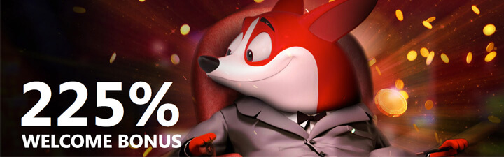 Red Dog Casino Mascot 225% Welcome Bonus