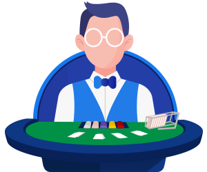 Live Online Blackjack for Real Money Character Icon