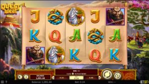 Quest to the West Slot Game Reels