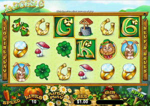 Lucky 6 Online Slot Gameplay Screenshot