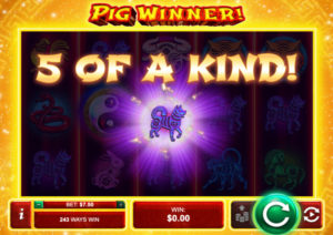 Pig Winner Online Slot Game 5 of a Kind Screenshot
