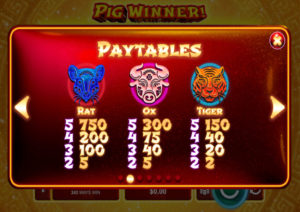 Pig Winner Online Slot Game High Paying Symbols Screenshot
