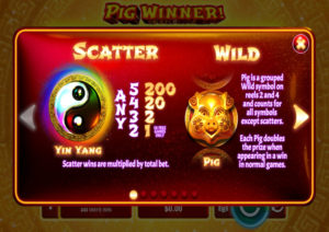 Pig Winner Online Slot Game Special Symbols Screenshot