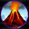 T-Rex Online Slot Game Volcano Symbol