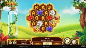 The Hive Online Slot Game Board