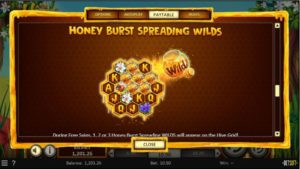 The Hive Online Slot Honey Burst Spreading Wilds