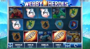 Webby Heroes Online Slot Scatter Win