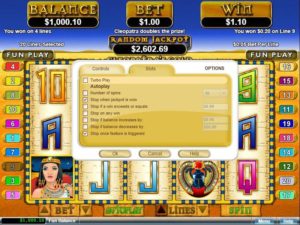 Cleopatras Gold Online Slot Player Control