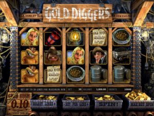 Gold Diggers Online Slot Gameplay