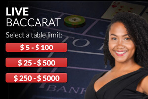 Wild Casino Live Dealer Red Baccarat