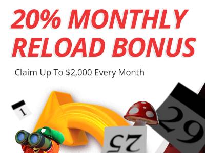 BetOnline Casino Monthly Reload Bonus