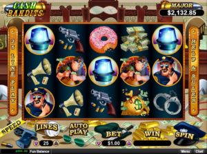 Cash Bandits Online Slot Game Board