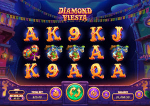 Diamond Fiesta Online Slot Gameplay Screenshot