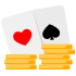 Cards and Coins Icon