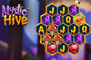 Mystic Hive Online Slot Game Title and Board Screenshot