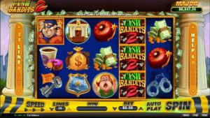 Cash Bandits 2 Online Slot Game Board