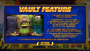 Cash Bandits 2 Online Slot Vault Feature