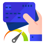 PCI Compliant Transactions Credit Card Icon