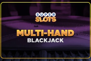 Super Slots Casino Multi-Hand Blackjack Game Logo