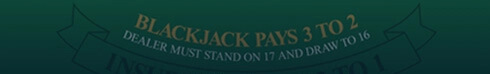 Blackjack Table Banner