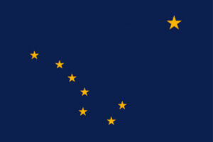 Alaska Gambling Laws State Flag Icon