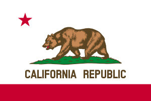 California Gambling Laws State Flag Icon