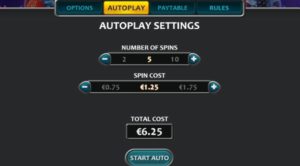 Fruity Way Online Slot Game Autoplay Settings