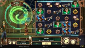 Gears of Time Online Slot Gameboard