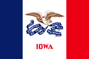 Online Gambling Iowa State Flag
